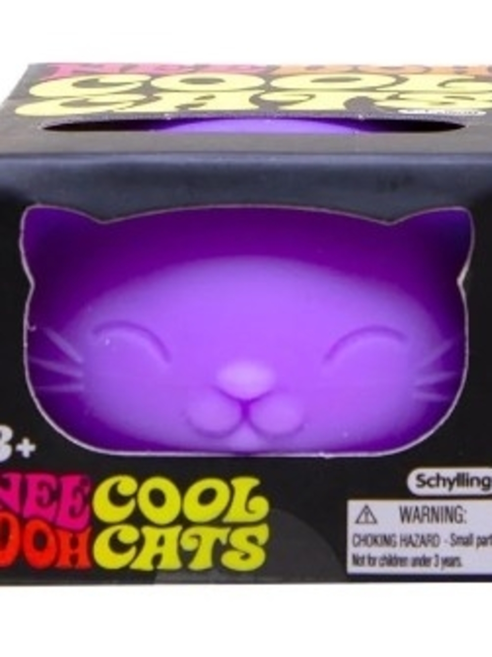 Nee Doh Cool Cats Squishy Fidget - Purple-NEW